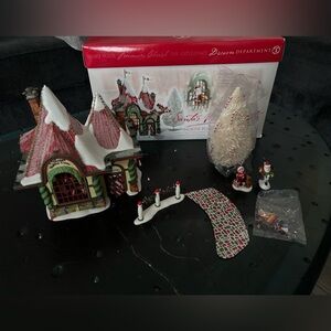 Department 56 North Pole Series - “Santa’s Visiting Center” Gift Set